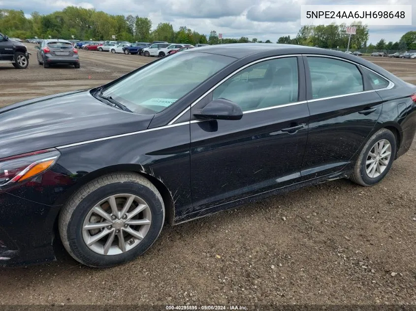 5NPE24AA6JH698648 2018 Hyundai Sonata Eco