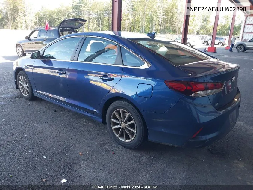 5NPE24AF8JH602398 2018 Hyundai Sonata Se