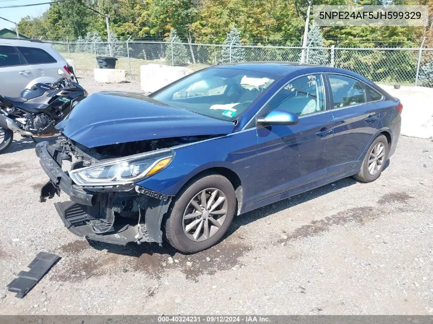 2018 Hyundai Sonata Se VIN: 5NPE24AF5JH599329 Lot: 40324231