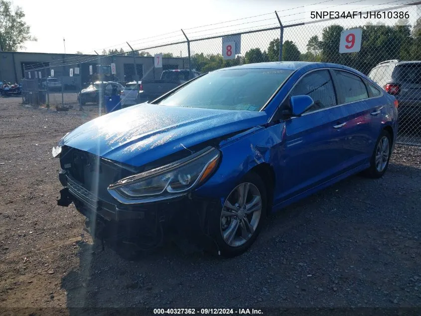 2018 Hyundai Sonata Sport/Limited/Sel VIN: 5NPE34AF1JH610386 Lot: 40327362