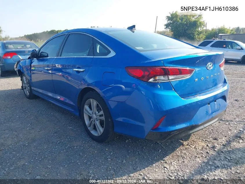 5NPE34AF1JH610386 2018 Hyundai Sonata Sport/Limited/Sel