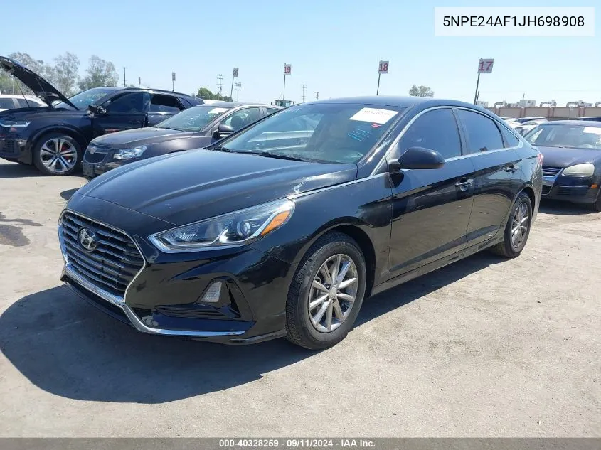 2018 Hyundai Sonata Se VIN: 5NPE24AF1JH698908 Lot: 40328259