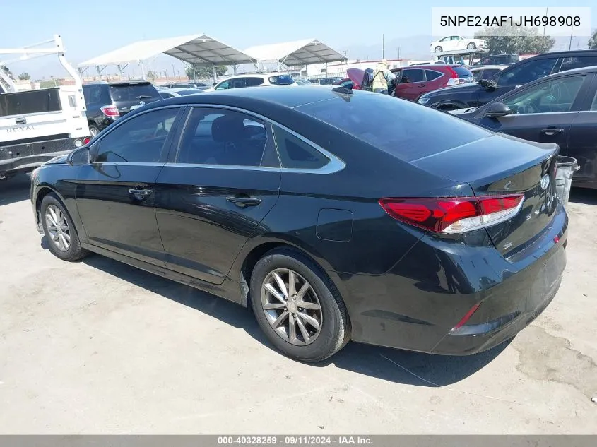 2018 Hyundai Sonata Se VIN: 5NPE24AF1JH698908 Lot: 40328259