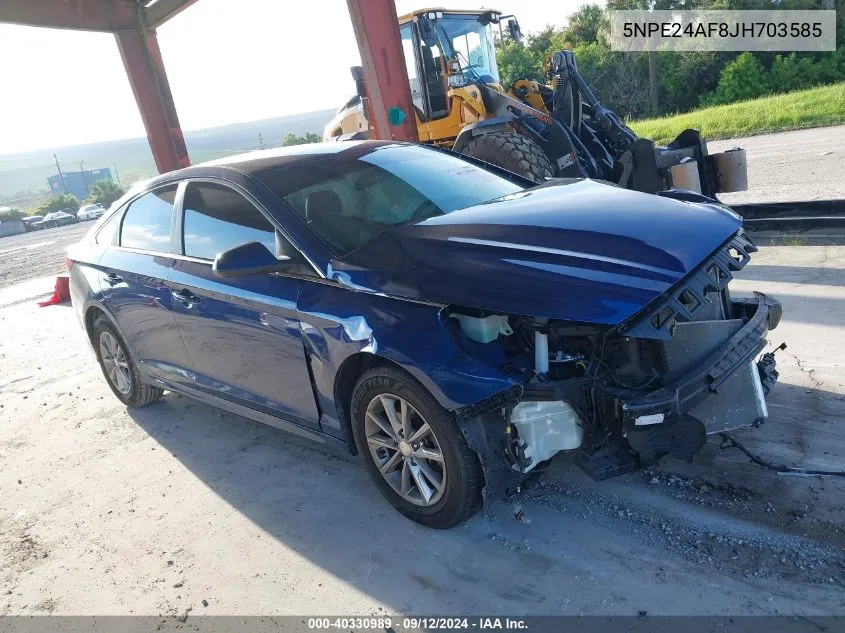 2018 Hyundai Sonata Se VIN: 5NPE24AF8JH703585 Lot: 40330989