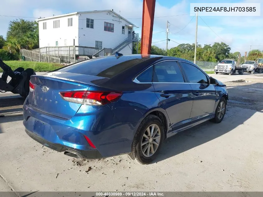 5NPE24AF8JH703585 2018 Hyundai Sonata Se