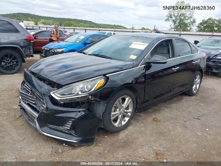 2018 Hyundai Sonata Sel VIN: 5NPE34AF7JH628360 Lot: 40360209