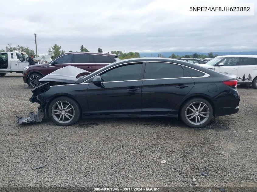 5NPE24AF8JH623882 2018 Hyundai Sonata Se