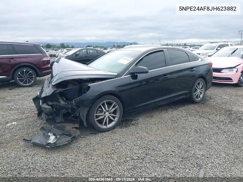 5NPE24AF8JH623882 2018 Hyundai Sonata Se