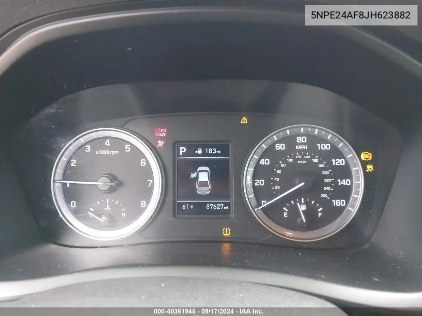 5NPE24AF8JH623882 2018 Hyundai Sonata Se