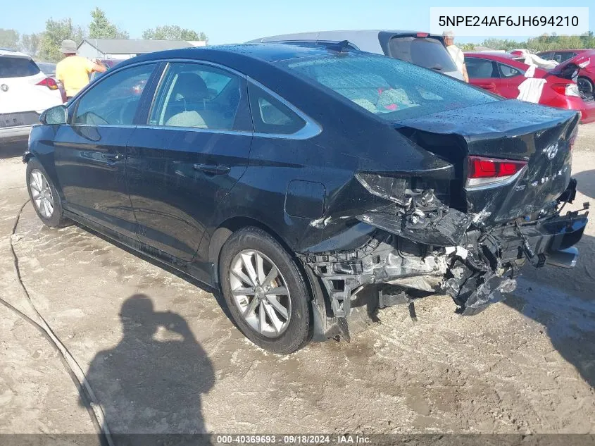 5NPE24AF6JH694210 2018 Hyundai Sonata Se