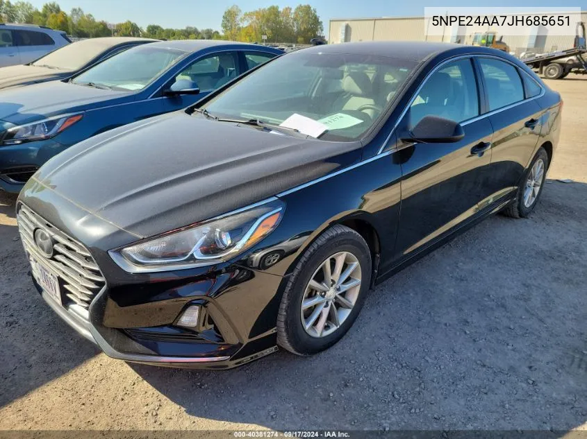 5NPE24AA7JH685651 2018 Hyundai Sonata Eco