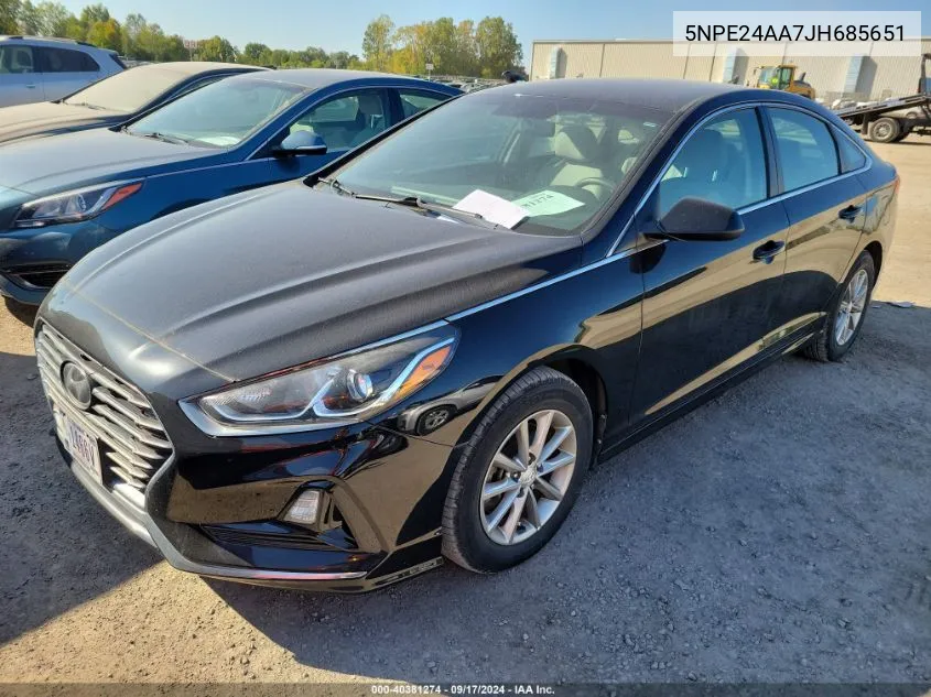 5NPE24AA7JH685651 2018 Hyundai Sonata Eco