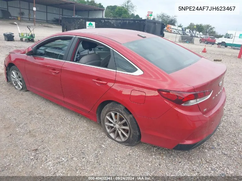 5NPE24AF7JH623467 2018 Hyundai Sonata Se