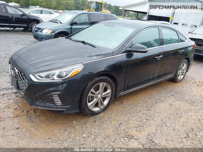 2018 Hyundai Sonata Sport+ VIN: 5NPE34AF8JH701994 Lot: 40455523