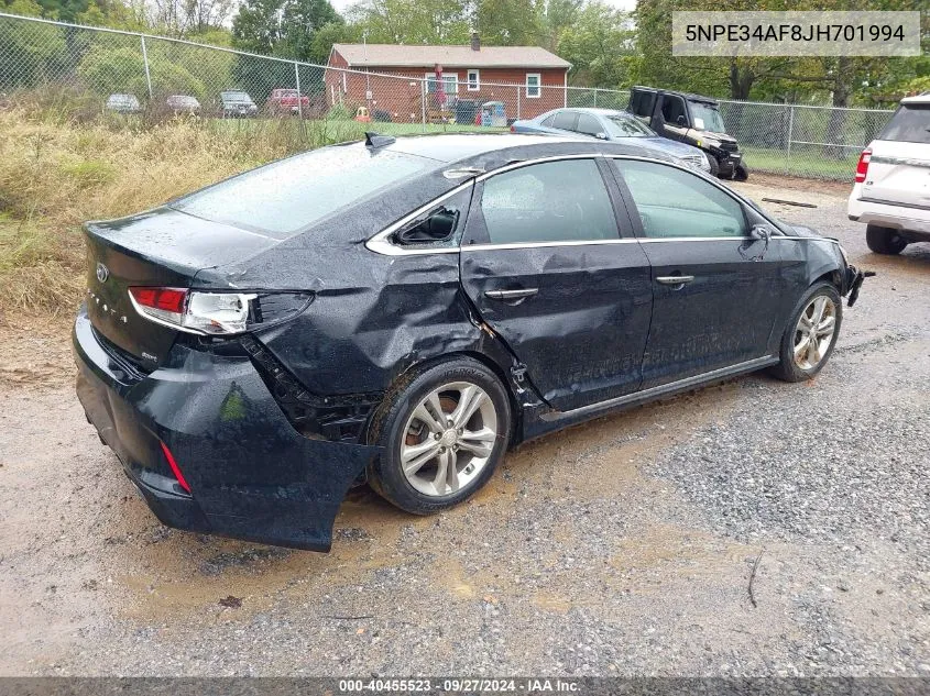 2018 Hyundai Sonata Sport+ VIN: 5NPE34AF8JH701994 Lot: 40455523