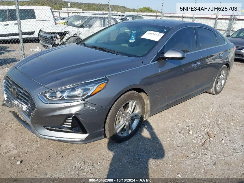 2018 Hyundai Sonata Limited VIN: 5NPE34AF7JH625703 Lot: 40462988