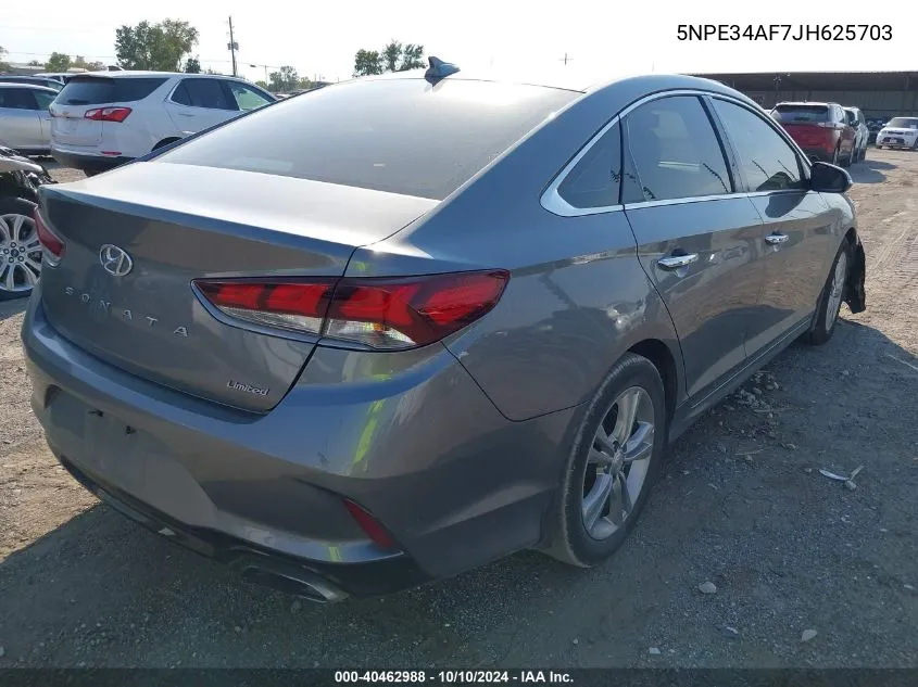 2018 Hyundai Sonata Limited VIN: 5NPE34AF7JH625703 Lot: 40462988