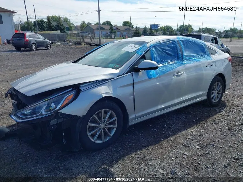 2018 Hyundai Sonata Se VIN: 5NPE24AFXJH664580 Lot: 40477794