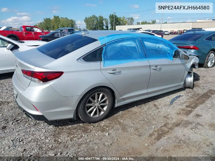 2018 Hyundai Sonata Se VIN: 5NPE24AFXJH664580 Lot: 40477794