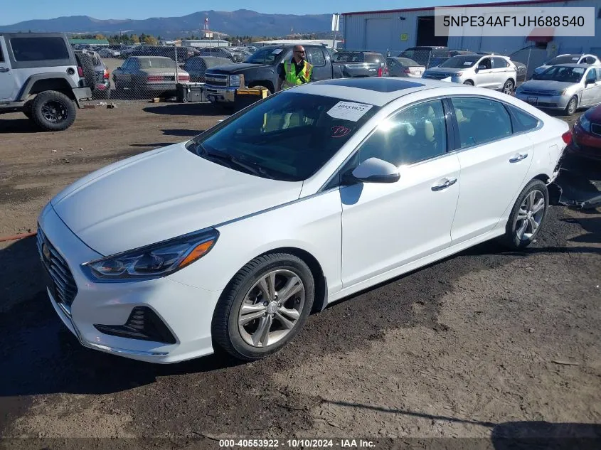 2018 Hyundai Sonata Limited VIN: 5NPE34AF1JH688540 Lot: 40553922