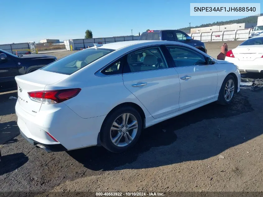 2018 Hyundai Sonata Limited VIN: 5NPE34AF1JH688540 Lot: 40553922