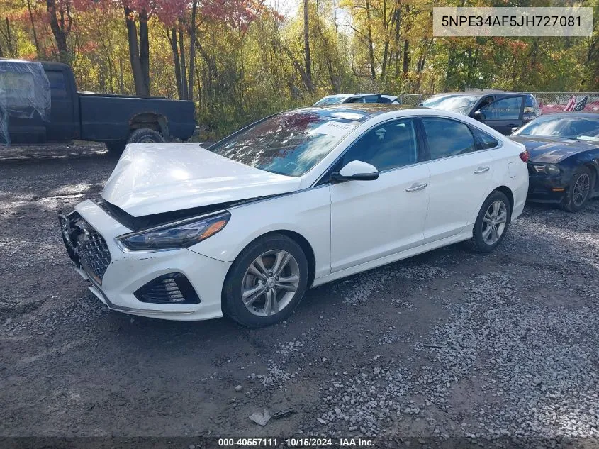 2018 Hyundai Sonata Limited VIN: 5NPE34AF5JH727081 Lot: 40557111