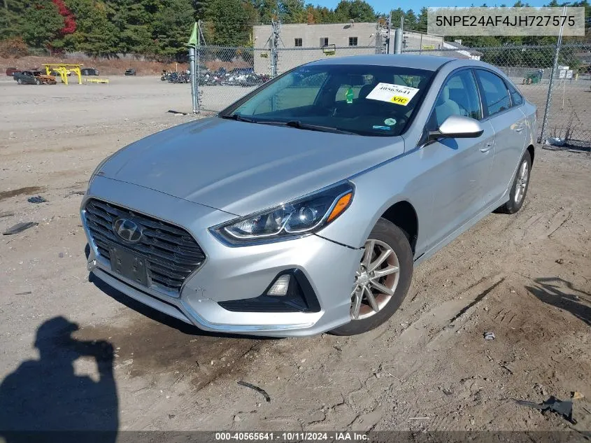 2018 Hyundai Sonata Se VIN: 5NPE24AF4JH727575 Lot: 40565641