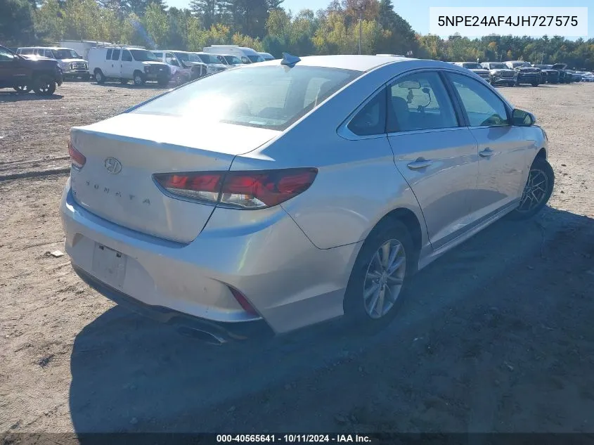 2018 Hyundai Sonata Se VIN: 5NPE24AF4JH727575 Lot: 40565641