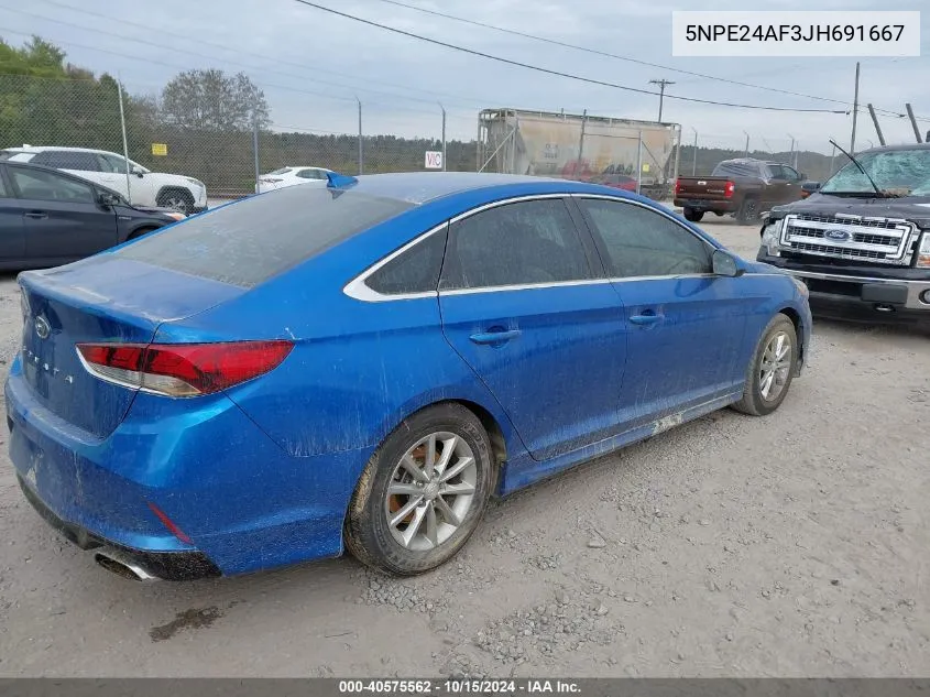 5NPE24AF3JH691667 2018 Hyundai Sonata Se