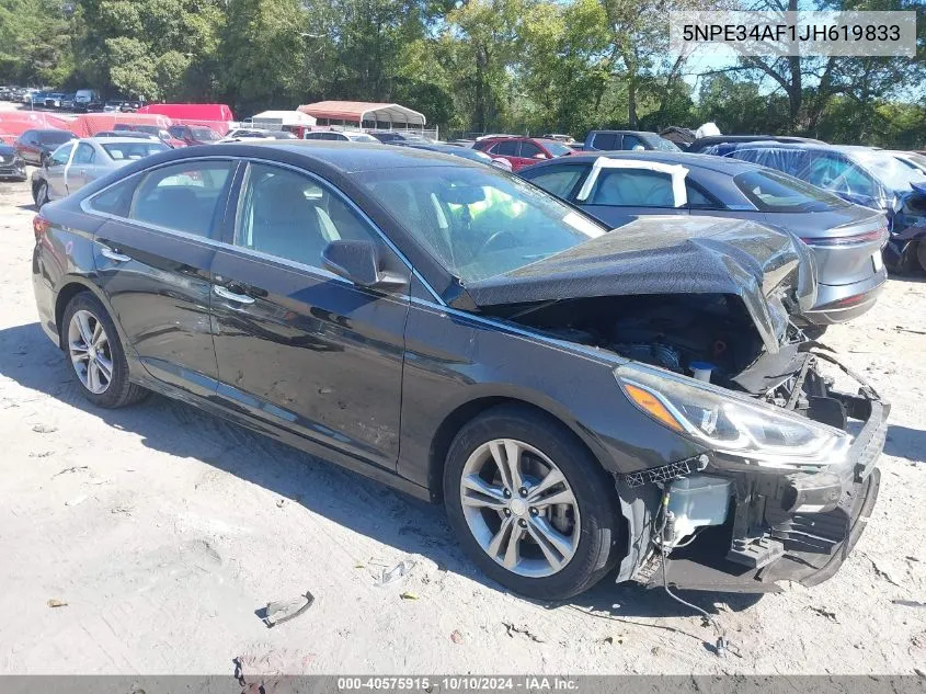 2018 Hyundai Sonata Sel VIN: 5NPE34AF1JH619833 Lot: 40575915