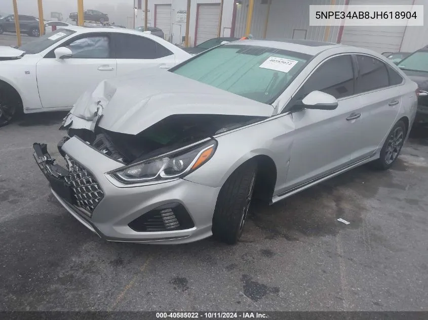 2018 Hyundai Sonata Sport 2.0T VIN: 5NPE34AB8JH618904 Lot: 40585022