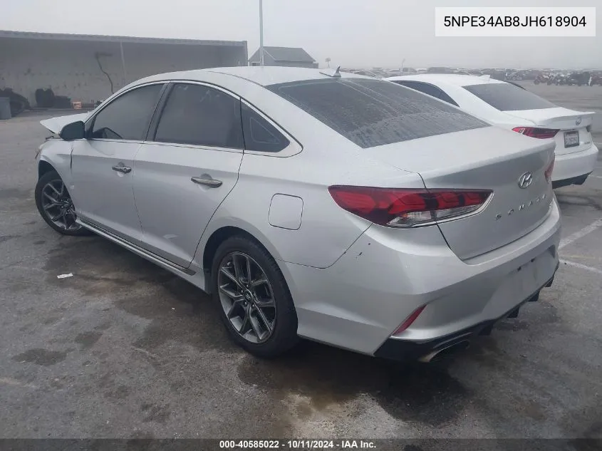 2018 Hyundai Sonata Sport 2.0T VIN: 5NPE34AB8JH618904 Lot: 40585022