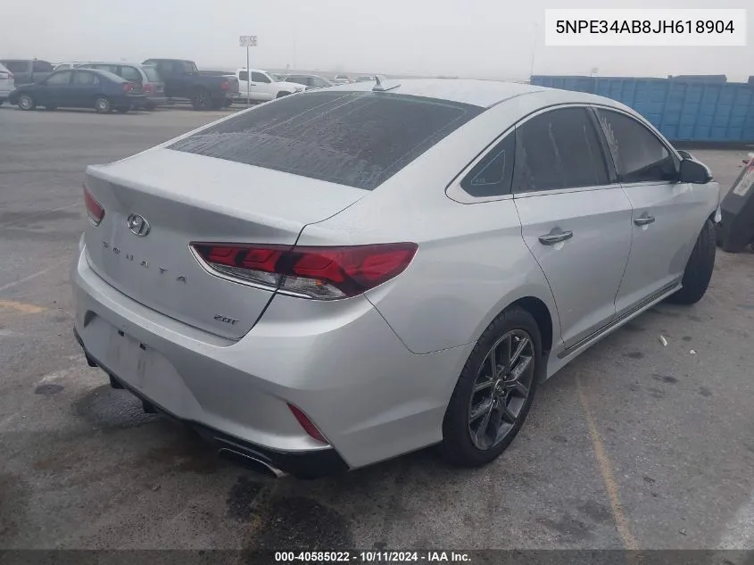 2018 Hyundai Sonata Sport 2.0T VIN: 5NPE34AB8JH618904 Lot: 40585022