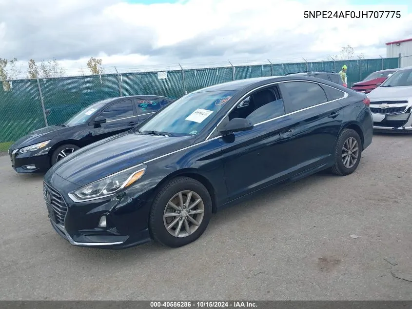 5NPE24AF0JH707775 2018 Hyundai Sonata Se