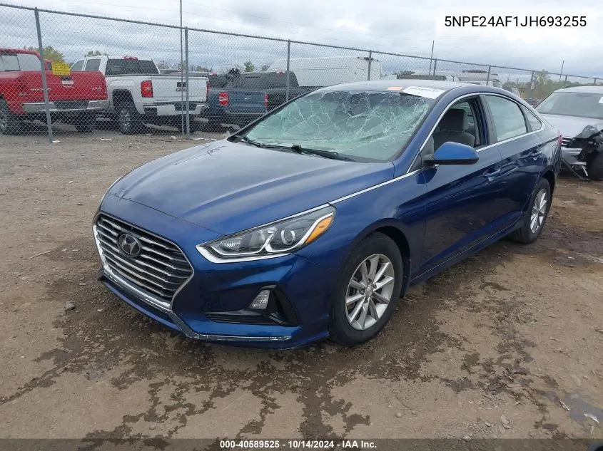 2018 Hyundai Sonata Se VIN: 5NPE24AF1JH693255 Lot: 40589525