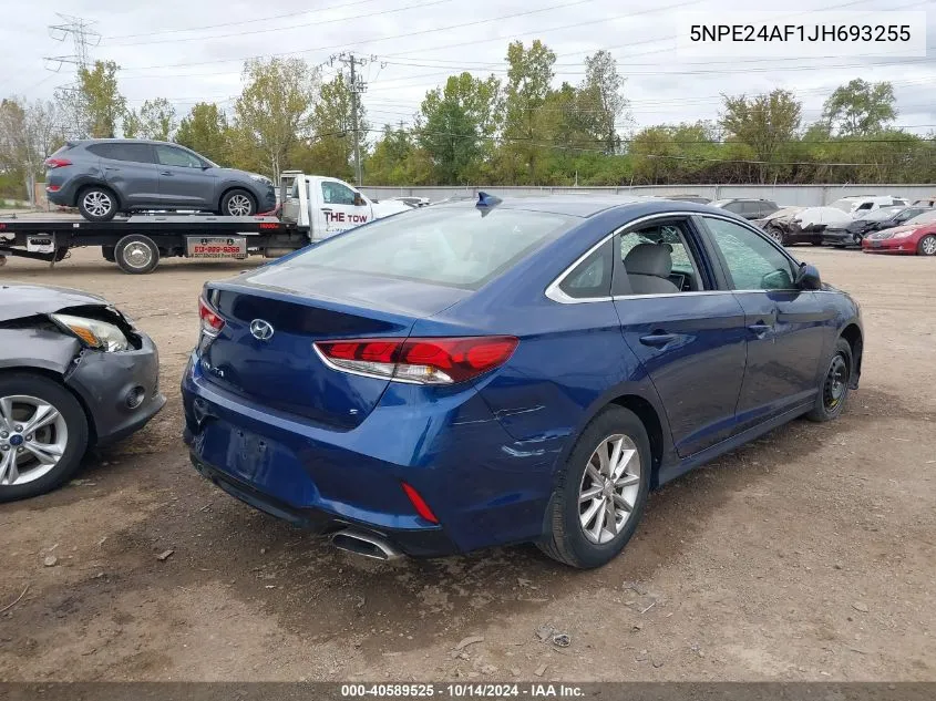 2018 Hyundai Sonata Se VIN: 5NPE24AF1JH693255 Lot: 40589525