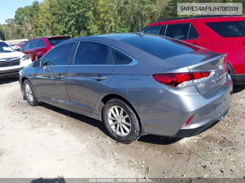 2018 Hyundai Sonata Se VIN: 5NPE24AF9JH700209 Lot: 40590292