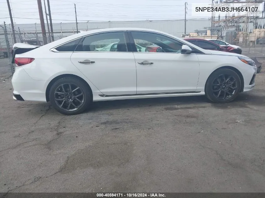 2018 Hyundai Sonata Limited 2.0T VIN: 5NPE34AB3JH664107 Lot: 40594171