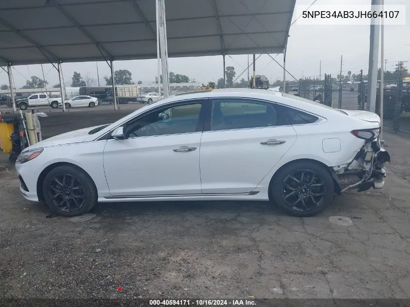 5NPE34AB3JH664107 2018 Hyundai Sonata Limited 2.0T