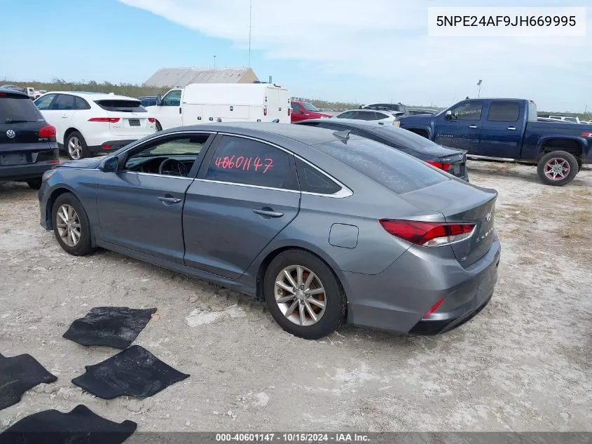 2018 Hyundai Sonata Se VIN: 5NPE24AF9JH669995 Lot: 40601147