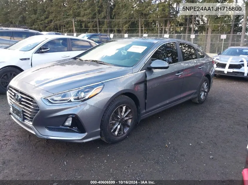 2018 Hyundai Sonata Eco VIN: 5NPE24AA1JH716800 Lot: 40606599