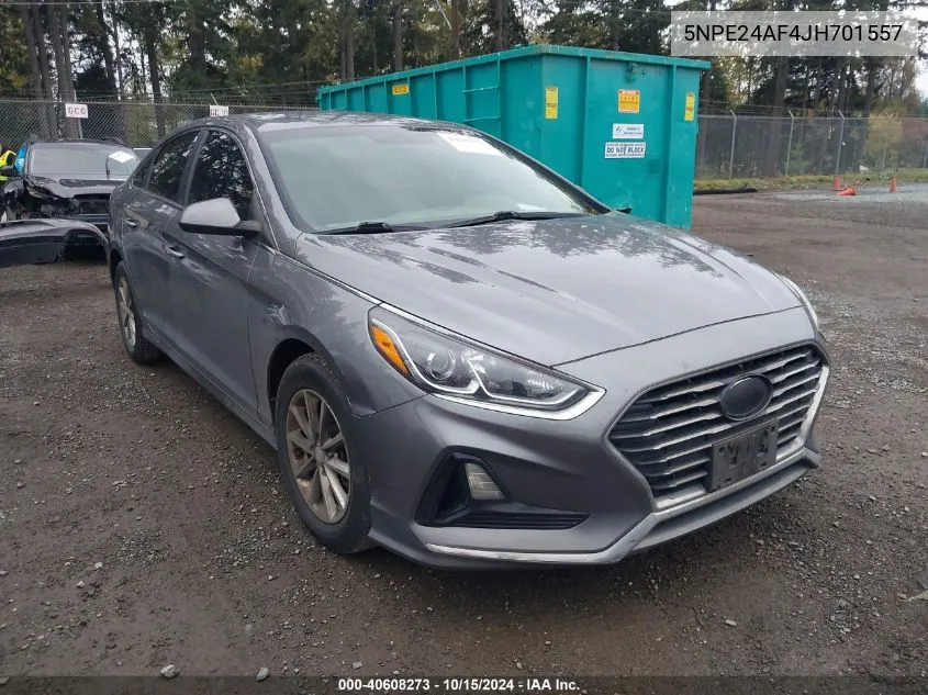 2018 Hyundai Sonata Se VIN: 5NPE24AF4JH701557 Lot: 40608273