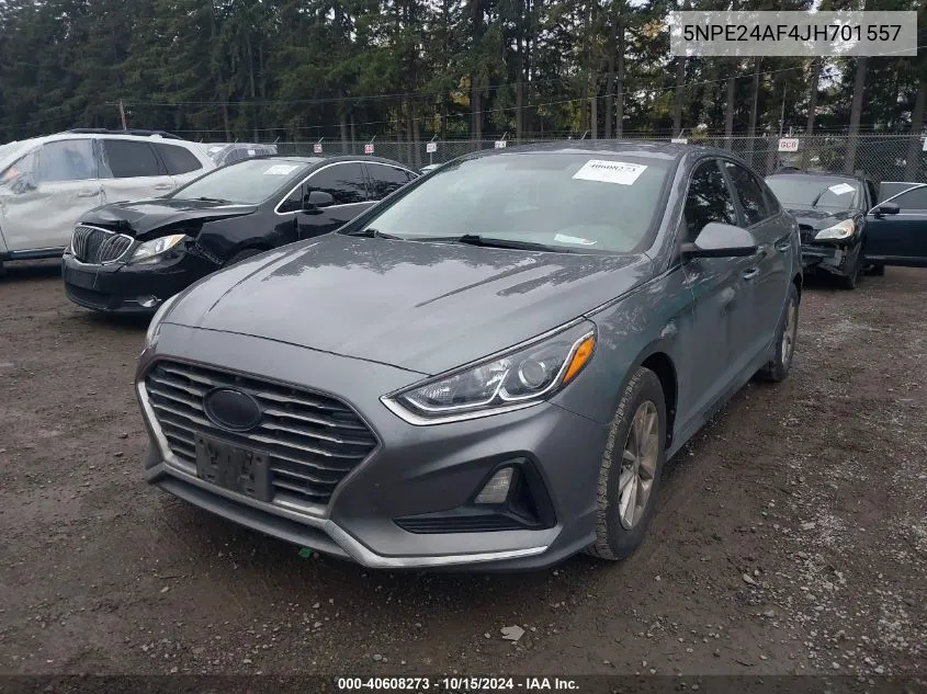 2018 Hyundai Sonata Se VIN: 5NPE24AF4JH701557 Lot: 40608273