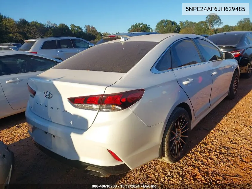 5NPE24AF6JH629485 2018 Hyundai Sonata Se