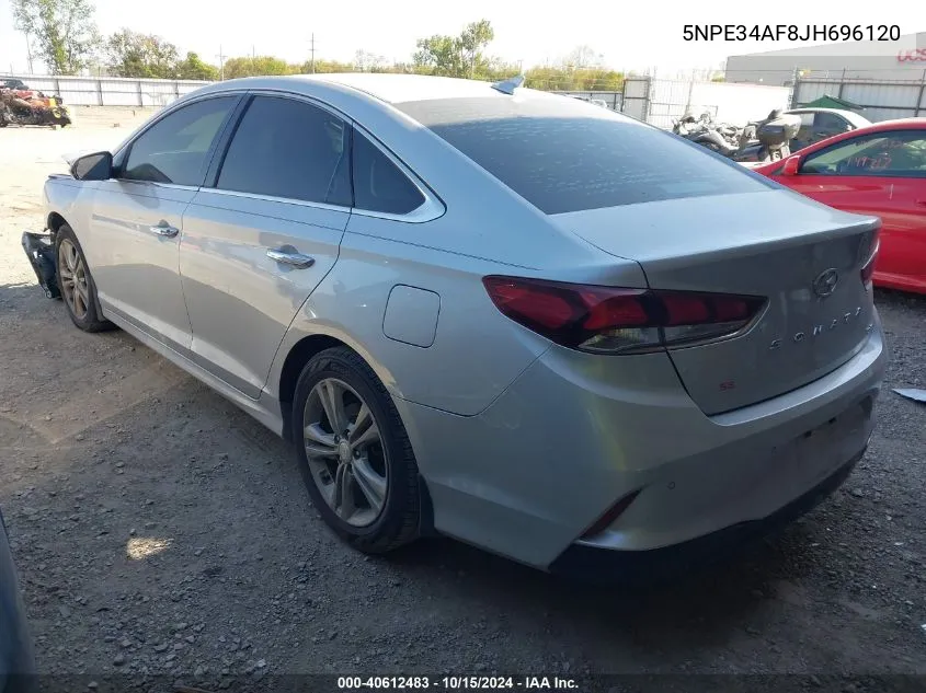 2018 Hyundai Sonata Limited VIN: 5NPE34AF8JH696120 Lot: 40612483