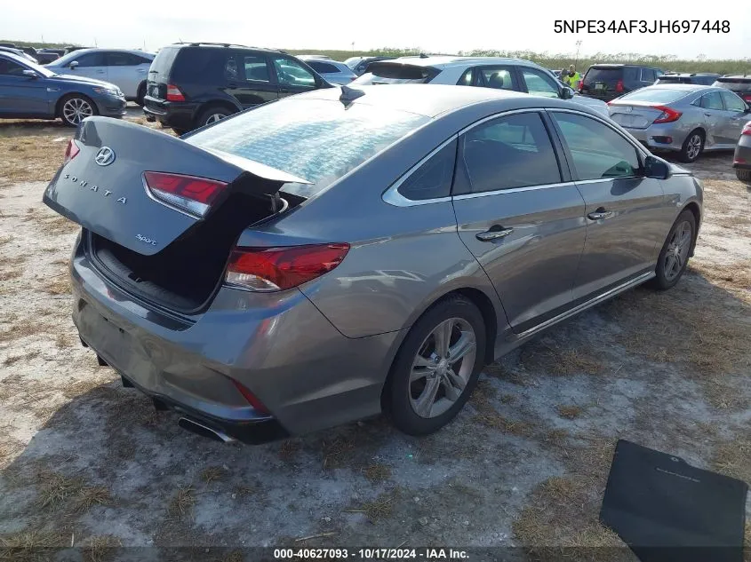 2018 Hyundai Sonata Sport VIN: 5NPE34AF3JH697448 Lot: 40627093