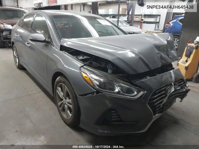 5NPE34AF4JH645438 2018 Hyundai Sonata Limited