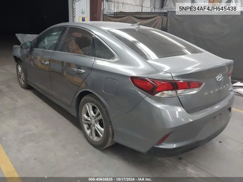 5NPE34AF4JH645438 2018 Hyundai Sonata Limited