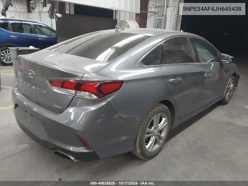 5NPE34AF4JH645438 2018 Hyundai Sonata Limited