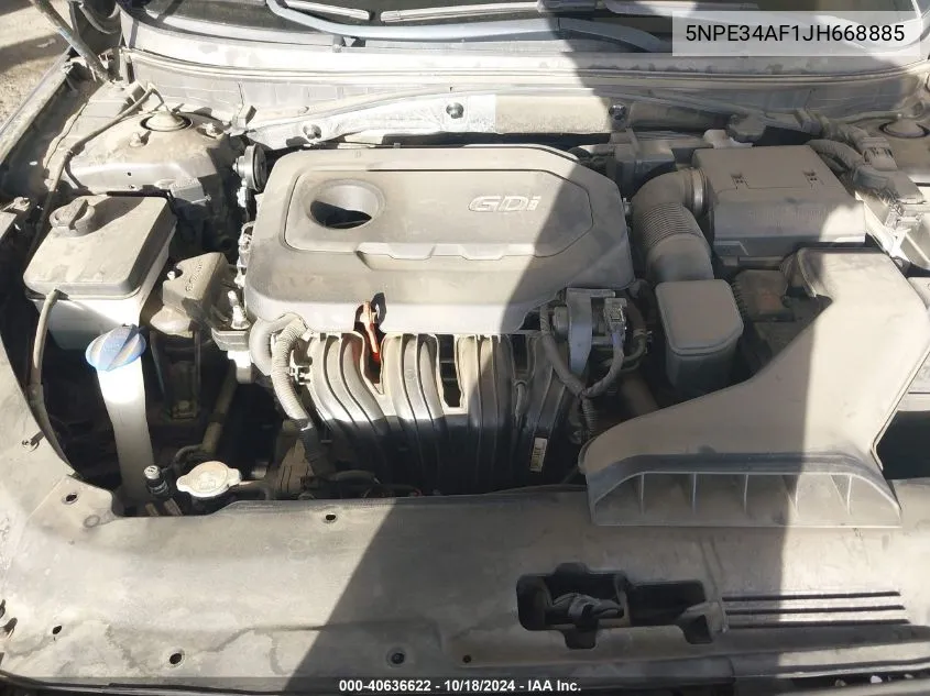 5NPE34AF1JH668885 2018 Hyundai Sonata Sel